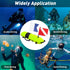Inflatable Diving Safety Surface Marker Buoy - High Visibility Diver Down Torpedo Float with 2 Dive Flags