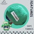 7-Inch Plush Squeaky Toy for Small Dogs - Washable Green Frog