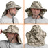 SUN CUBE Wide Brim Sun Hat with Neck Flap, UPF50+ Hiking Safari Fishing Hat for Men Women