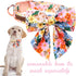 Unique Style Paws Cartoon Dog Collar, Spring Summer Bow Flower Collar for Small Medium Large Boys and Girls Dogs