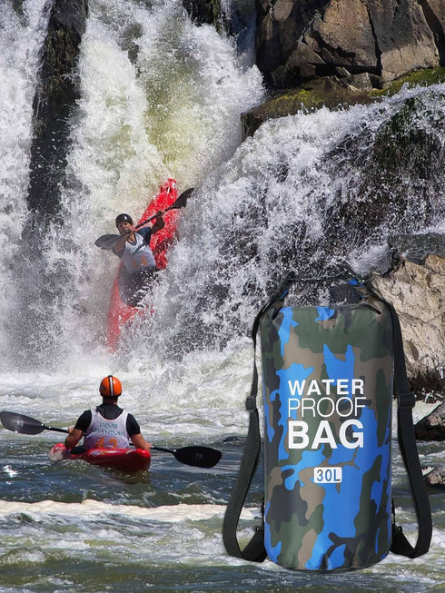 YDYJKI Waterproof Dry Bag Backpack, 2L/5L/10L/20L/30L Floating Roll Top Dry Compression Sack for Kayaking