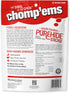 CHOMP 'EMS Purehide Chews - Slow Roasted Rawhide Dog Treats, High Protein Beef Hide, Bacon Flavor, 8.5 Oz