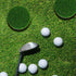 Golf Hole Cup for Backyard Practice Putting Green, Simulated Lawn and Metal Base (2 Pieces)