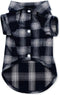 Koneseve Dog Shirt, Pet Plaid T-Shirt for Small Dog Cat Puppy, Cozy Halloween, Christmas Costumes (Blue; XL/Extra Large)