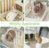 6 Chinchillas Fhiny Large Rabbit Litter Box for Cage, Plastic Guinea Pig Ltter Pan with PCS Disposable Pee Pads Potty