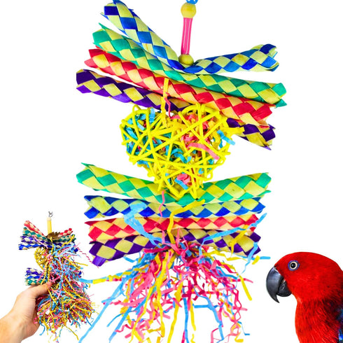 Bonka Bird Toys 1730 Foraging Heart Medium, 9” x 6” - For Conures, Cockatiels, Parakeets, and Similar Breeds