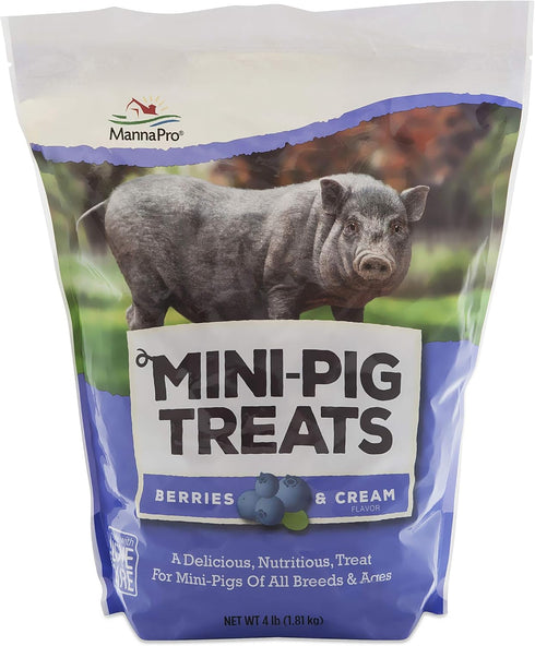Manna Pro Mini-Pig Treats, Berries & Cream Flavor, 4 lb