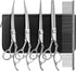Dog Grooming Scissors,Silver with Safety Round Tips,5 in 1 Curved Dog Scissors
