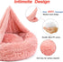 NOYAL Calming Dog Beds with Blanket Cave, Anti-Anxiety Fluffy Bed for Small Medium Dogs, Pet Cushions Furniture