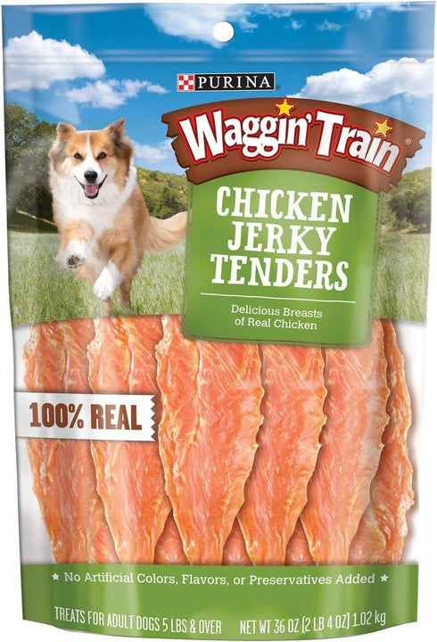 Waggin Train Chicken Jerky Dog Treats, 36 oz