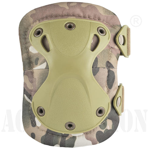 Professional Tactical Combat Knee and Elbow Protective Pads Set, Advanced Gear for Airsoft, Paintball, Hunting, ACU