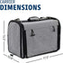 Bird Travel Carrier, Portable Cage for Small Pets, Airlines Approved for Parakeets, Lovebirds, Grey
