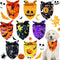 8 Pieces Halloween Dog Bandanas, Adjustable Pet Scarf for Halloween Holiday Costume, Spider Style