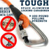 Locking Carabiner Dog Leash, Heavy Duty Rope Leash for Large & Medium Dogs, 6 Ft, Blue