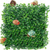 Rainmae Hermit Crab Climbing Toys, Faux Grass Mat, Plastic Plants Lawn for Gecko Reptile Lizard 10 x 10 Inch.