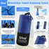 Sfee 2 Pack Microfiber Travel Towel - Quick Dry Camping Beach Super Absorbent Lightweight Sports Set for Gym, Hiking,
