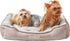 JOYELF Washable Dog Bed, Cute Fluffy Cat Bed for Small Dog, Puppy, Kitten - Small Rectangle Sofa