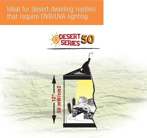 Zilla T8 Fluorescent Bulbs, Desert Series, 50, 17 Watts