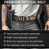 TECEUM Tactical Belt – Coyote B4 S, Heavy-Duty Military Work Hiking Rigger Utility EDC Men’s Belts with Quick-Release