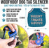 Dog Tag Silencer, Brown Insert Treats Above - Quiet Noisy Pet Tags, Fits Up to Four Pet IDs, Durable Nylon Cover