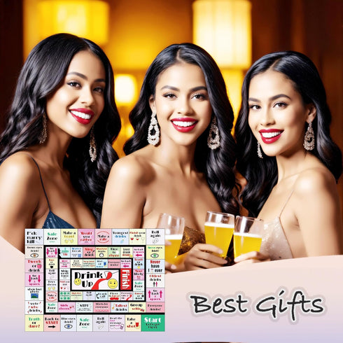 gzaymng (2-8 21+) Drinking Board Games for Adults, Leather Mat Drinking Board Game, Hilarious Party Games