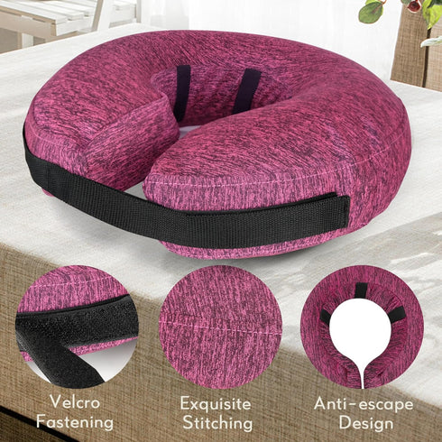 MIDOG Dog Cone Collar, Inflatable Neck Donut Collar Alternative After Surgery, Soft Recovery Cone for Small Medium