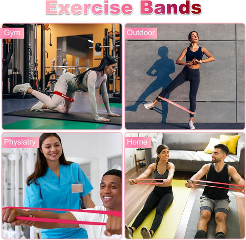 SZHLUX Resistance Bands Set with Instruction Guide and Carry Bag, Versatile for Body Sculpting and Strength Training