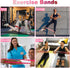 SZHLUX Resistance Bands Set with Instruction Guide and Carry Bag, Versatile for Body Sculpting and Strength Training