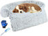 Dog Couch Bed Protector with Memory Foam, Removable Fluffy Plush Couch Cover, Waterproof Dog Bed for Couch, Washable