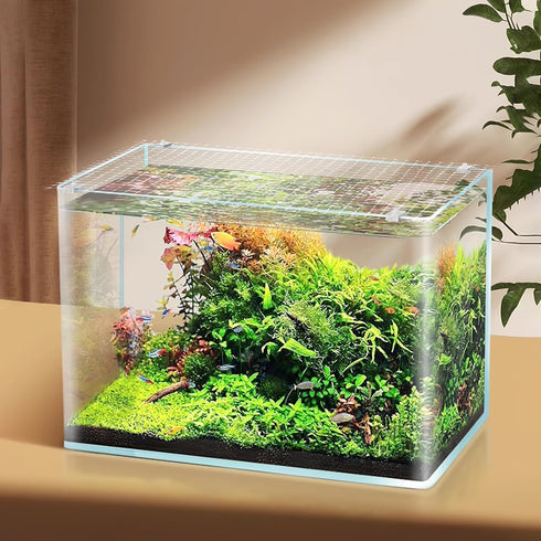 Aquarium Anti-Jump Net, Escape-Proof Fish Screen Replacement for Tank Covering