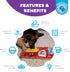 2 Outward Hound by Nina Ottosson Activity Matz Fast Food Fun Plush Dog Puzzle Mat Dog Enrichment Dog Toy, Level
