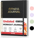 Fitness Journal Workout Planner, A5 (6.4" x 8.3") Undated Journal for Men & Women to Track Progress and Achieve Goals