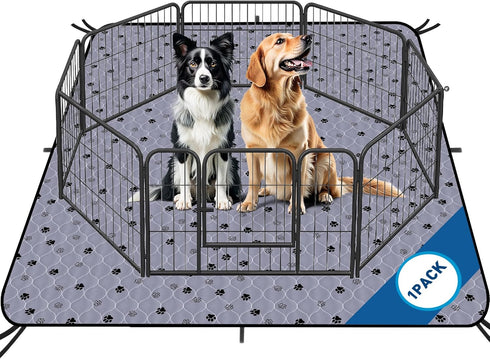 Fostanfly Washable Pee Pads for Dogs, 72"x72"-1 Pack Extra Large Reusable Potty