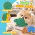 3-Pack KIPRITII Dinosaur No-Stuffing Dog Squeaky Toys to Keep Dogs Busy, Puppy Toys for Interactive Play & Boredom