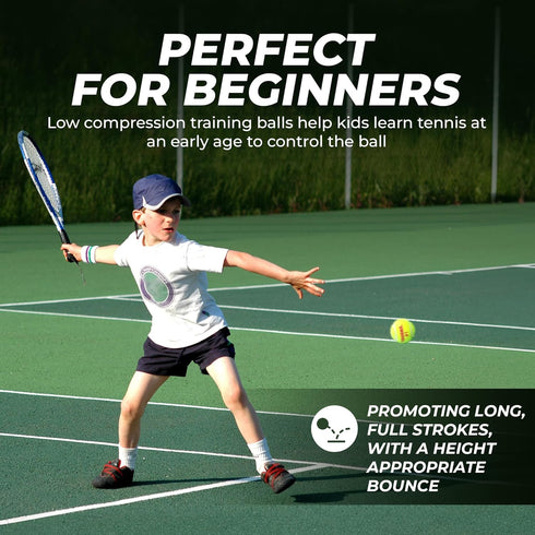 Pack Low Compression Tennis Balls - Tourna Green Dot