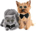 2 Pieces Pets Dog Cat Bowtie Tie Sunglasses, Adjustable Formal Necktie Collar for Cats Small Dogs (Black White)