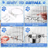 5 Pack No Spill Hanging Dog Crate Water Bowls, Stainless Steel Mountable Metal Dog Food Bowls for Cats