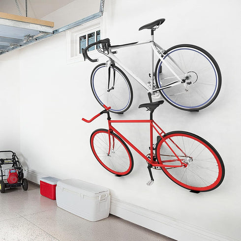 WALMANN 2 Pack Bike Pedal Hanger Wall Mount, Heavy Duty Horizontal Bike Rack for Garage Wall, Bike Display Stand for Home Holds Up to 70LBS by WALMANN