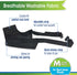 Walk-About Quick-Fit Short Snout Adjustable Dog Muzzle Four Paws for Medium Dogs, Washable & Breathable, Black, 1 Count