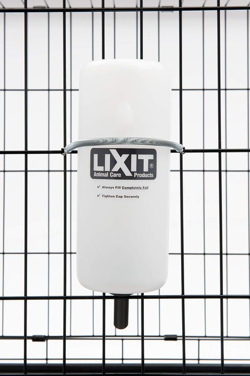 Lixit Wide Mouth Water Bottles for Dogs, 32oz Large Dog, White