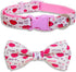 Valentine Dog Bow Tie Collar, Holiday Let's Kiss and XOXO Collar for Large Medium Small Pets Puppies (Medium)