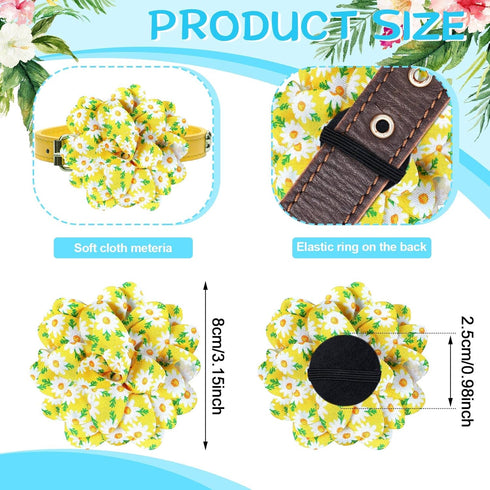 Sadnyy 150 Pcs Dog Collar Bows for Dogs, Multi Color Pet Flower Bow Ties for Puppy Dog Cat Collar Grooming Accessories