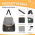 30lb, HiPetpy Dog Car Seat for Small Dog, Booster Seat for Dogs Under Elevated Pet Seat with Pockets, Anti-Slip Bed