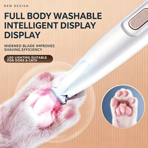 Generic Trimmer Trimmer Pet Paw with LED Light, Rechargeable Dog Cat Grooming Clippers, Cordless Electric Hair