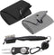 VIVIDLY 4-Piece Golf Towel Kit, Microfiber Waffle Pattern Tri-fold Golf Towel (16" x 24") with Golf Club Brush & Divot