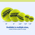 PetSport Mini Tuff Ball - Tennis Balls for Small Dogs, 1.5" (Pack of 2), Non-Toxic, Interactive Chew Toy