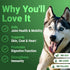 Immune WuffWell Super Greens Powder for Dogs Spirulina, Chlorella, Moringa, Glucosamine & Turmeric Joint, & Skin
