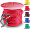 Premium Anchor Rope 50ft x 3/8 inch, Solid Braid MFP Marine Rope, Boat Anchor Line with Thimble & Shackle