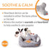 K&H Pet Products Mother's Heartbeat Heated Dog Bed with Bone Pillow, Heartbeat Puppy Toy, Gray 11 X 13 Inches