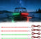 YM E-Bright 4Pcs Boat Navigation Lights 12inch Marine Navigation 12v led Lights